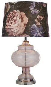 Lampada Da Scrivania Sanderson Acciaio Cromo Vetro Multicolor 1 Luce E27