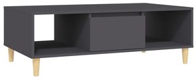Tavolino da salotto grigio 103,5x60x35 cm in truciolato