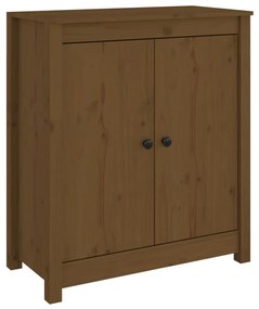 Credenza miele 70x35x80 cm in legno massello di pino