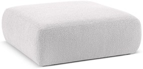 Sgabello grigio chiaro in tessuto bouclé Molino - Micadoni Home