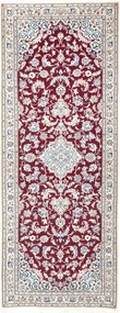 Nain Tappeto persiano 80 x 210 Rosso (Iran) Annodato A Mano
