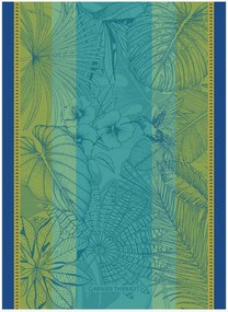 Set di 4 strofinacci in cotone jacquard Plantes