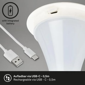 Briloner 7420016 - LED Lampada da tavolo touch ricaricabile e dimmerabile LED/4W/5V 3000K bianco