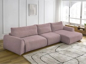 Divano angolare in rosa chiaro Aden – Bobochic Paris