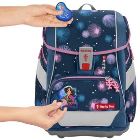 Zaino/cartella scuola 2IN1 PLUS – Set 6 pezzi, Step by Step Mermaid Delia