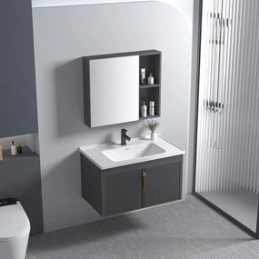 Set di mobili da bagno con lavabo Astor 60cm Grey