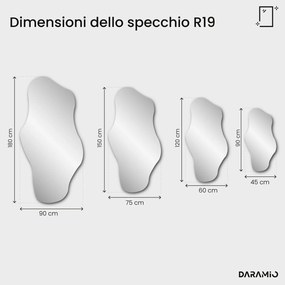 Specchio asimmetrico bisellato – Pure Collection R19