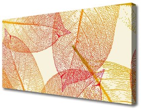 Quadro su tela Foglie di piante d'arte 100x50 cm