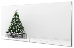 Pannello paraschizzi cucina Albero di Natale con regali 100x50 cm