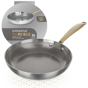Padella 24 cm triplo strato Tri Ply - Gold