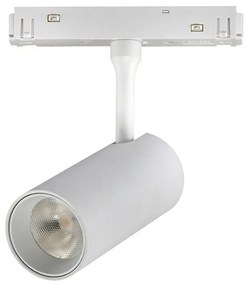 Faretto Led da binario magnetico 16mm 10W bianco orientabile Bianco neutro 4000K M LEDME