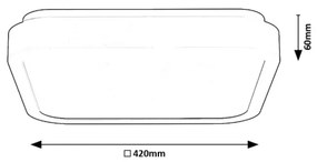 Rabalux 71256 - Plafoniera LED da bagno SAMIRA LED/48W/230V IP44 nero
