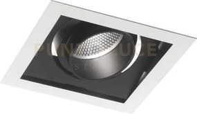 Incasso led apollo nero 30w 2900lm 3000k orientabile 18,8x18,8x12cm
