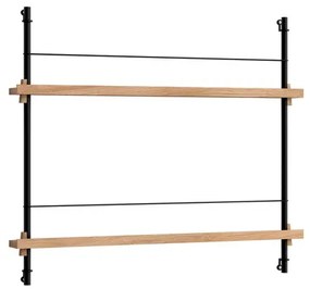 Magazine Shelving Oak/Black - Moebe