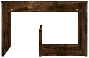 Tavolino Rovere Fumo 59x36x38 cm in Legno Multistrato