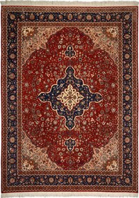 Isfahan Tappeto orientale 380 x 280 Rosso (Cina) Annodato A Mano