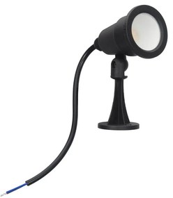 Faretto LED con Picchetto 5W Orientabile Colore Bianco Caldo 3.000K