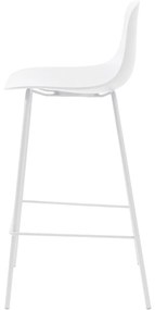 Sgabello da bar in plastica bianca 92,5 cm Whitby - Unique Furniture