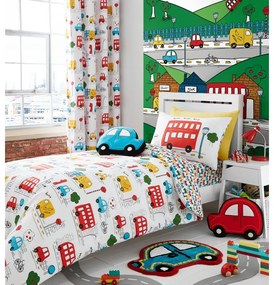 Biancheria da letto per bambini con motivo di auto, 135 x 200 cm Transport - Catherine Lansfield