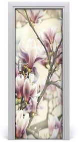 Adesivo per porta Magnolia sulla porta 75x205 cm
