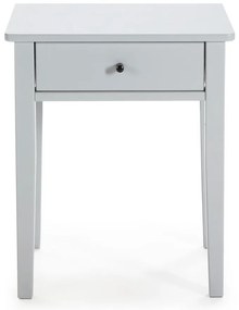 Comodino in legno di pino grigio chiaro Bart - Marckeric