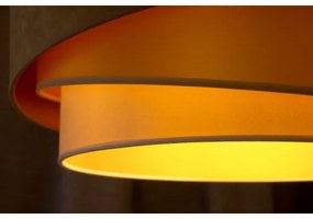 Duolla - Lampadario a plafone KOBO 1xE27/15W/230V diametro 45 cm beige/oro/color crema