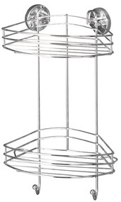 Scaffale angolare autoportante a due livelli, capacità di carico fino a 33 kg Vacuum-Loc - Wenko