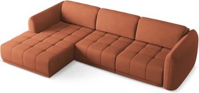 Divano angolare arancione (con penisola a sinistra) Hoku – Makamii