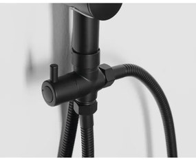 Aqualine - Set da doccia KERA opaco nero