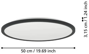 Eglo 901465 - LED RGBW Lampada dimmerabile da esterno ROVITO-Z 16,8W/230V diametro 50cm IP44 nero