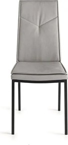 Sedia ecopelle da pranzo Ghiaccio - VIVIENNE 2 sedie