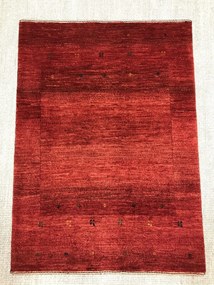 Loribaft Tappeto 80 x 110 Rosso (Iran) Annodato A Mano