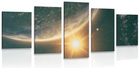 Quadri 5 pezzi – Vista dallo spazio