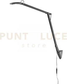 Lampada da lettura led locke grigia 6w 700lm 4000k 53x55cm orientabile