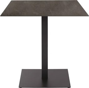 Tavolo bar pub ristorante da esterno 80x80 cm con piano in HPL Piombo H 74