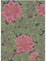 Tapete Aurora von Cole & Son - Rose & Forest on Charcoal