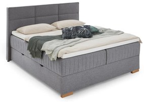 Letto boxspring grigio con contenitore 160x200 cm Tambo - Meise Möbel