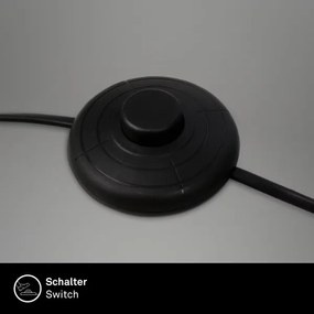 Brilo - Lampada con piedistallo 1xE27/10W/230V nero