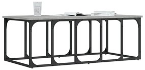Tavolino salotto grigio sonoma 100x50x35,5cm legno multistrato