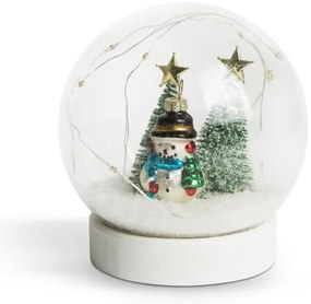 Decorazione natalizia a LED 7xLED/2xAA pupazzo di neve