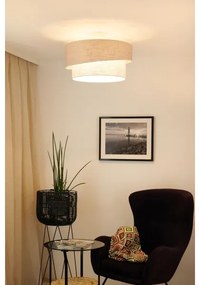 Brilagi - Lampadario a plafone DOVER SHINE 1xE27/15W/230V diametro 50 cm grigio/color crema