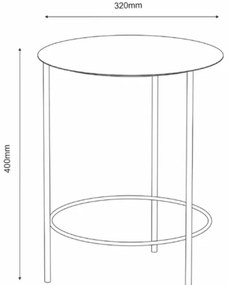 Portafiori 40x32 cm oro