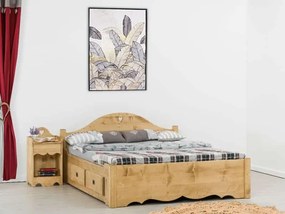 Letto rustico con cuore e 4 CON CASSETTI - LM-C164C1 PROMO