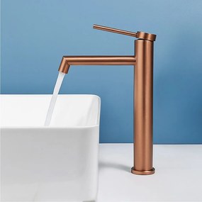 Rubinetto da lavabo Rea FOSS Brush Copper HIGH
