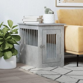 Gabbia Cani Arredamento Grigio Cemento 45x62x59cm Multistrato /