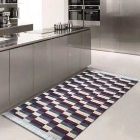 Tappeto per la cucina in colore blu Larghezza: 160 cm | Lunghezza: 220 cm