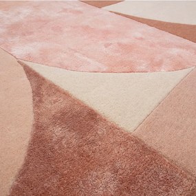 Tappeto in lana rosa 200x300 cm Earth - Asiatic Carpets