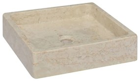 Lavandino Crema 40x40x10 Cm İn Marmo /