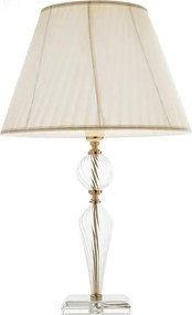 Lampada da tavolo VILLA in vetro lavorato a mano Oro 40x66 cm