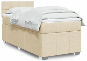 Giroletto A Molle Con Materasso Crema 90x200 Cm İntessuto /